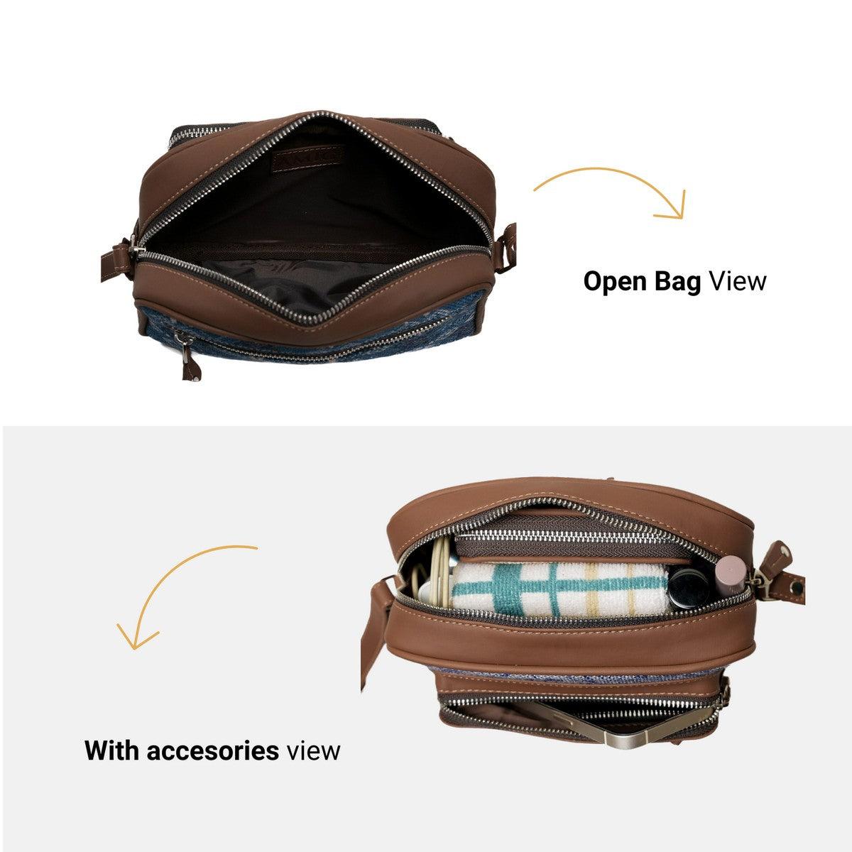 Amic Chestnut Sling Wallet – Stylish and Compact Everyday Companion - Amic