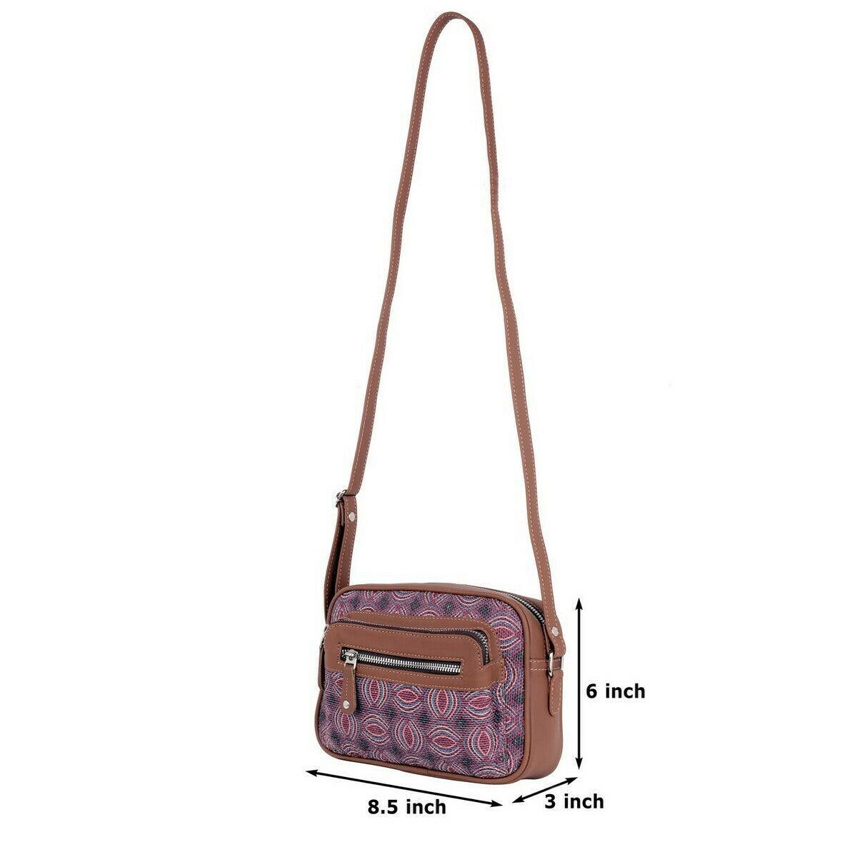 Amic Chestnut Sling Wallet – Stylish and Compact Everyday Companion - Amic