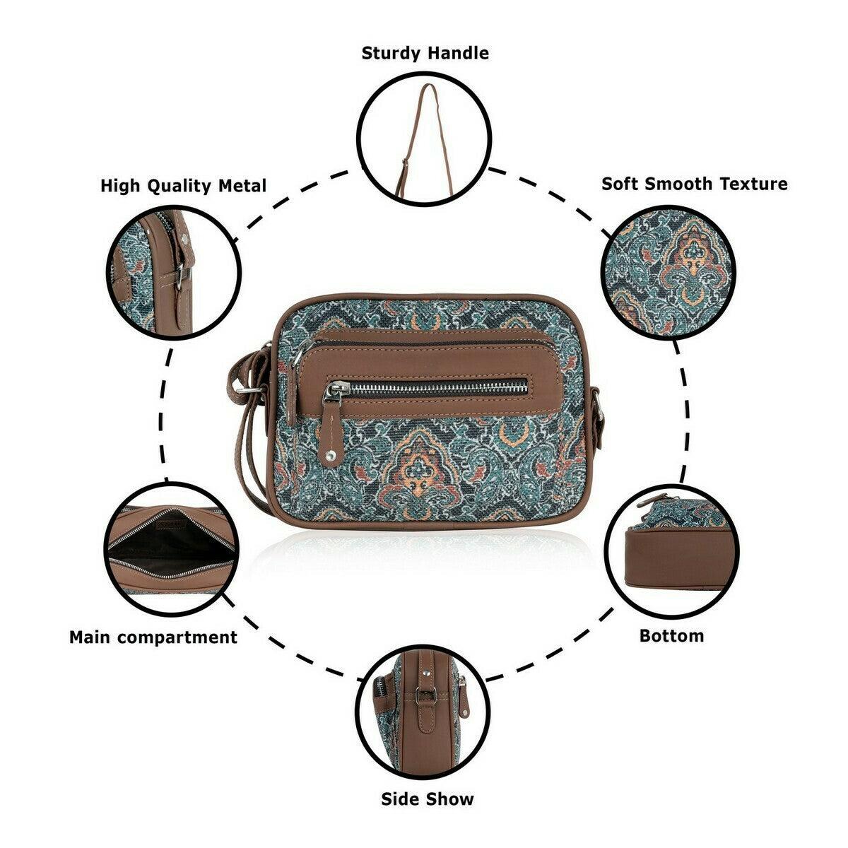Amic Chestnut Sling Wallet – Stylish and Compact Everyday Companion - Amic