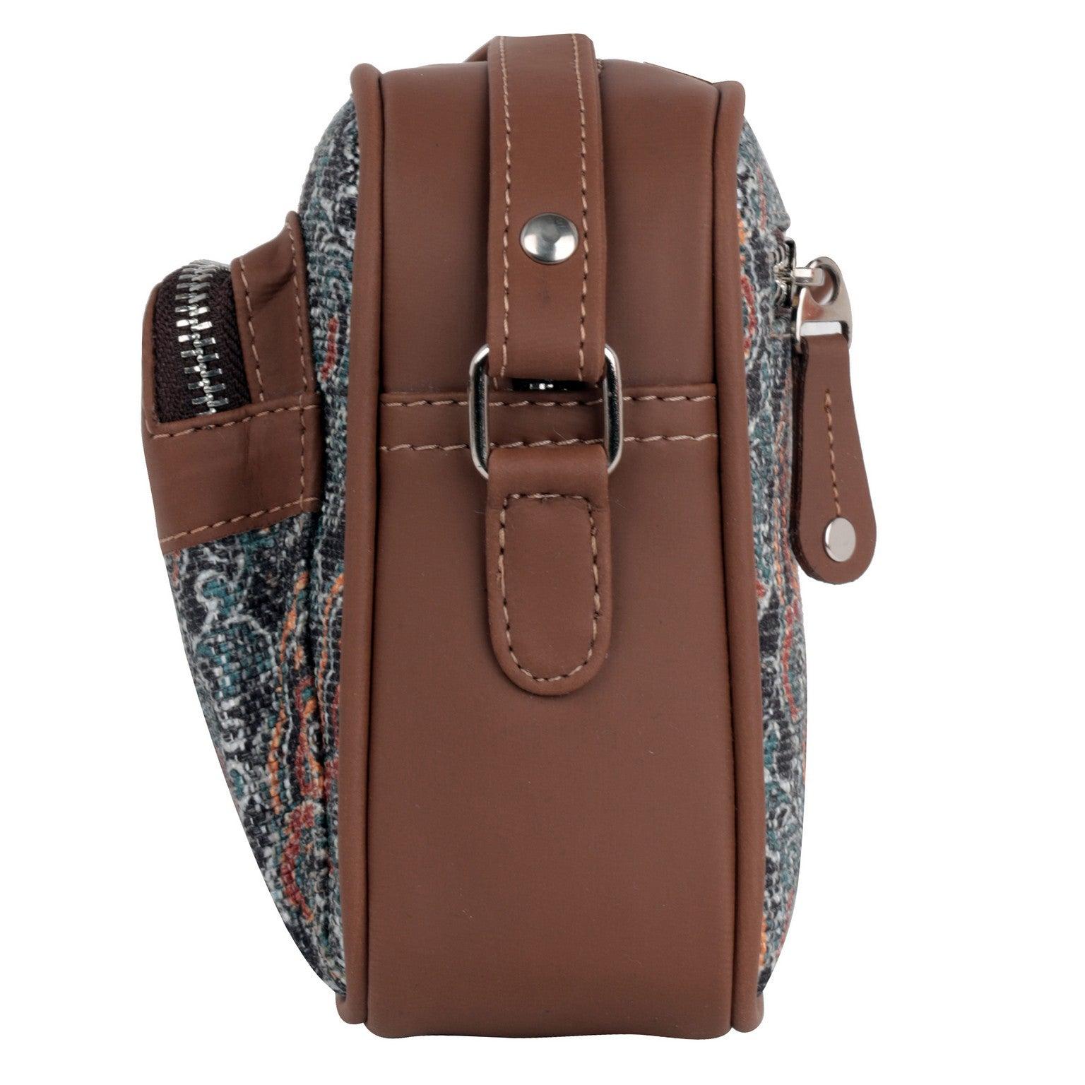 Amic Floral Pattern Sling Wallet – Stylish and Compact - Amic