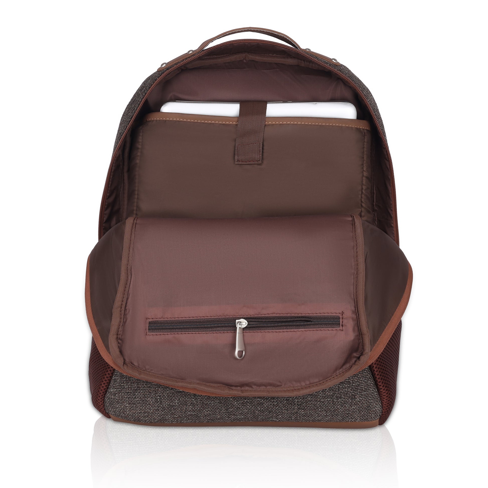 AMIC Medium 30 L Unisex Backpack School/College/Office Bag Vegan Leather Laptop Backpack Jute Handcrafted Bag - Amic