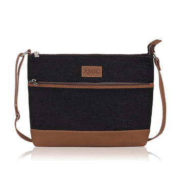 Amic Classic Black Side Shoulder Bag