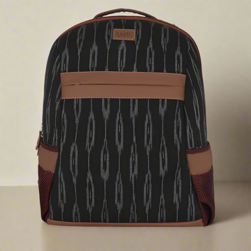 Amic Midnight Ikat Backpack – Stylish and Functional for Everyday Adventures
