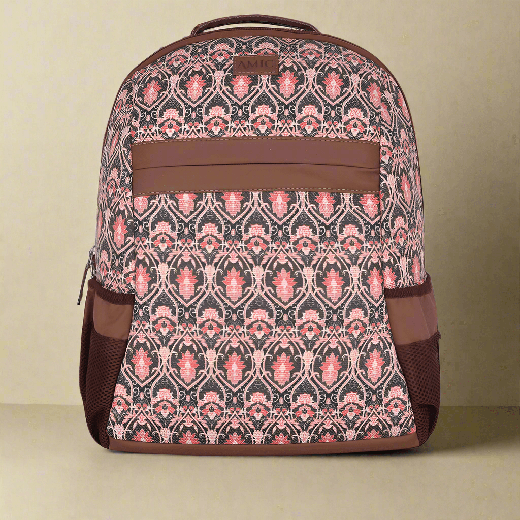 Amic Laptop Backpack Women Jute Handcrafted Chromoscope Classic Backpack 18 L Backpack - Amic