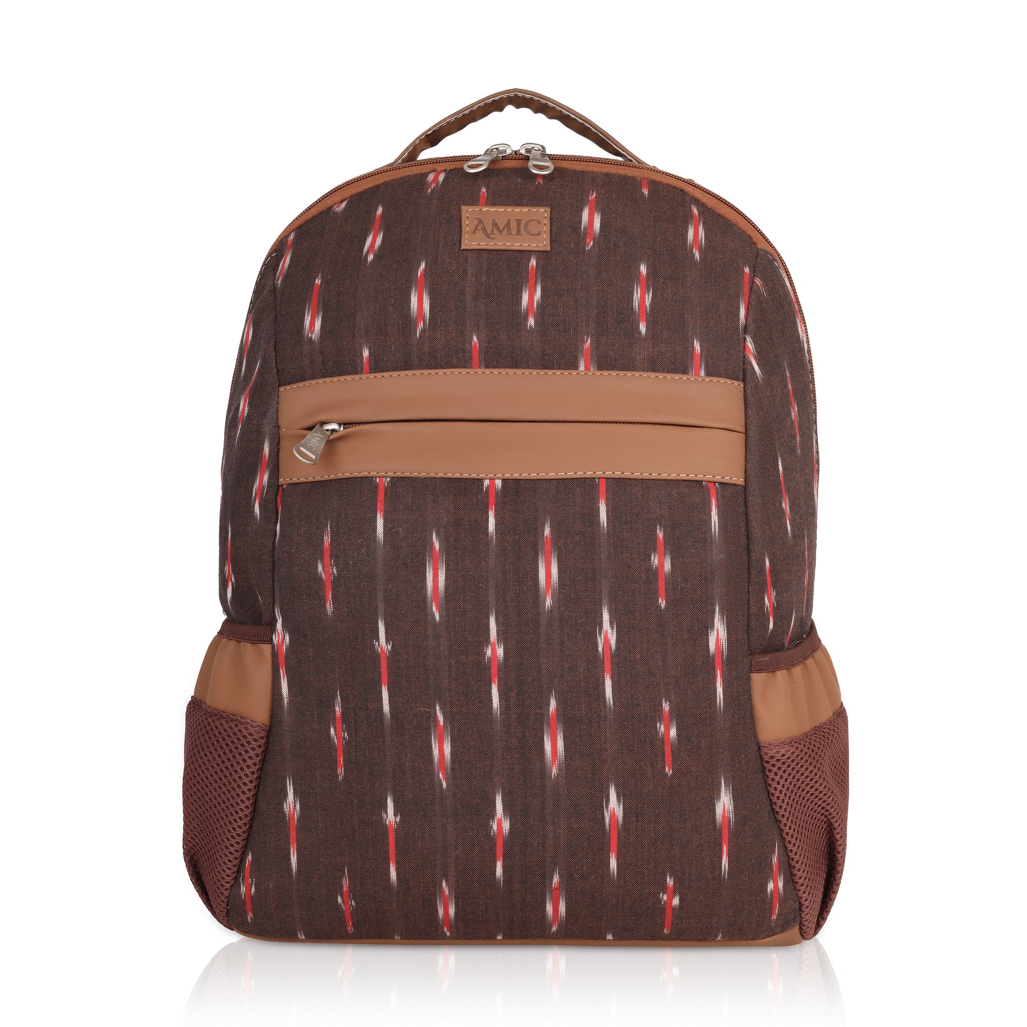 Amic Women Ikkat Classic Backpack 18 L Laptop Backpack