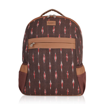 Amic Women Ikkat Classic Backpack 18 L Laptop Backpack