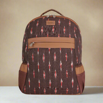 Amic Women Ikkat Classic Backpack 18 L Laptop Backpack