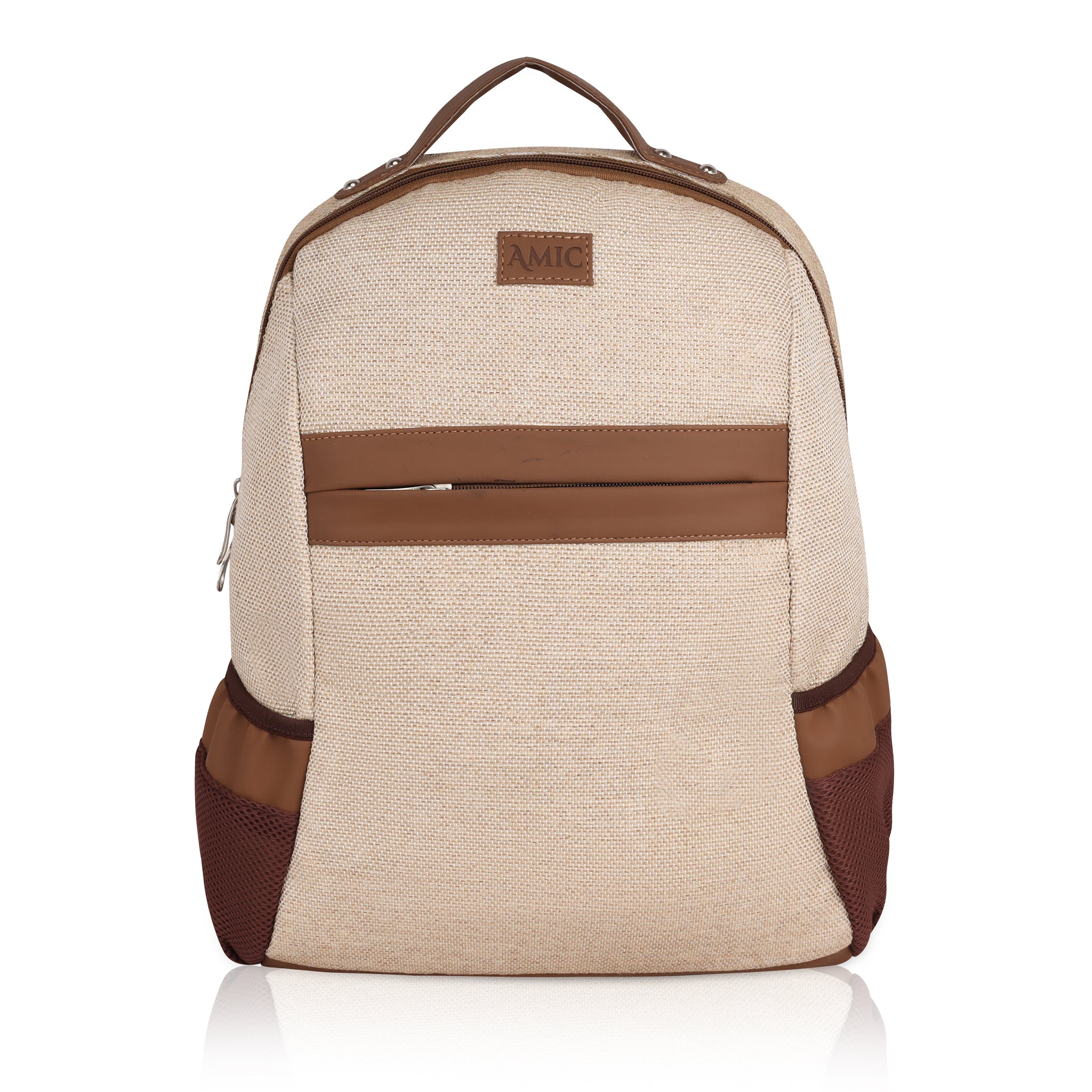 Amic Beige Classic Backpack