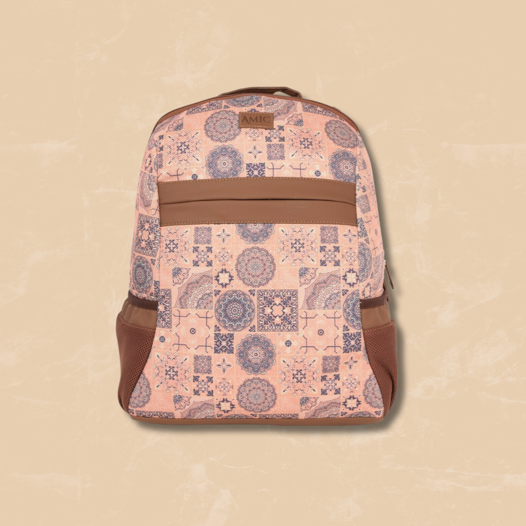 Baby Pink Mandala Backpack