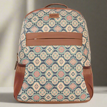 Amic Women Jute Printed Handcrafted Office, College Handbag 18 L Backpack