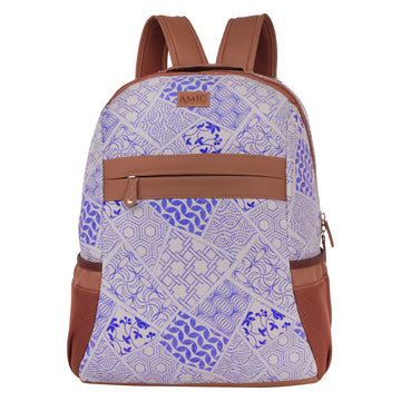 Blue Leaves Multi Design Backpack