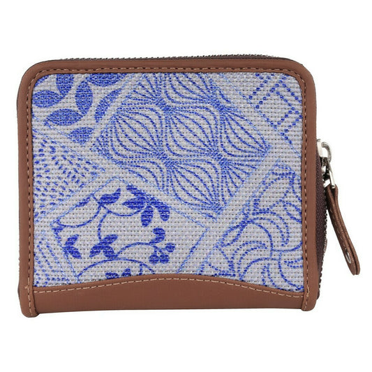 Blue Leaves Multi Design Mini Wallet