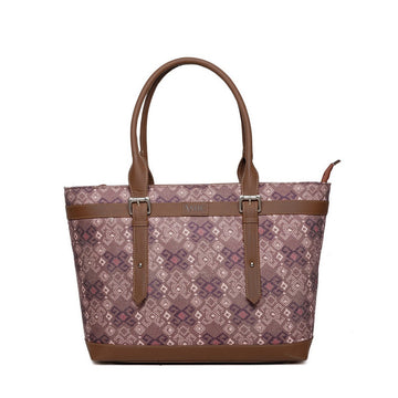 Brown Floral Tote Bags