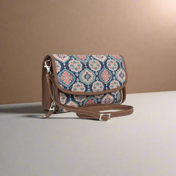 Stylish Multicolor Pattern Sling Wallet – Compact and Versatile Design by Amic