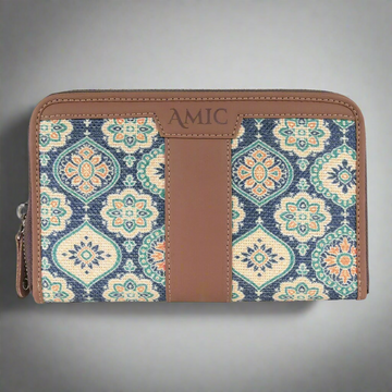 Vibrant Floral Patterned Chain Wallet – Stylish Utility by Amic