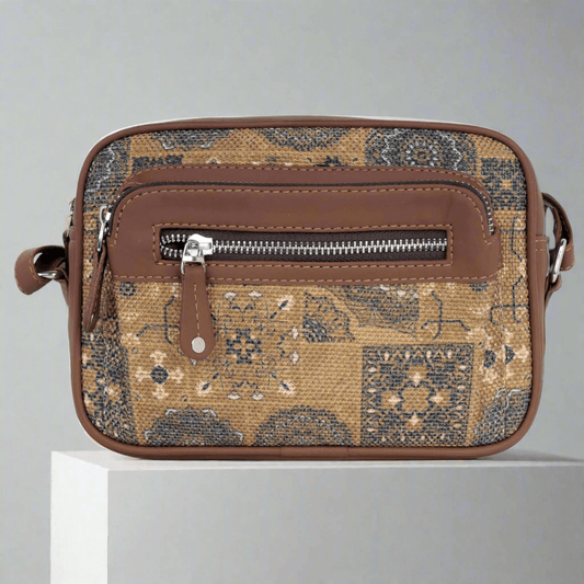 Amic Woven Heritage Sling Wallet – Stylish & Functional - Amic