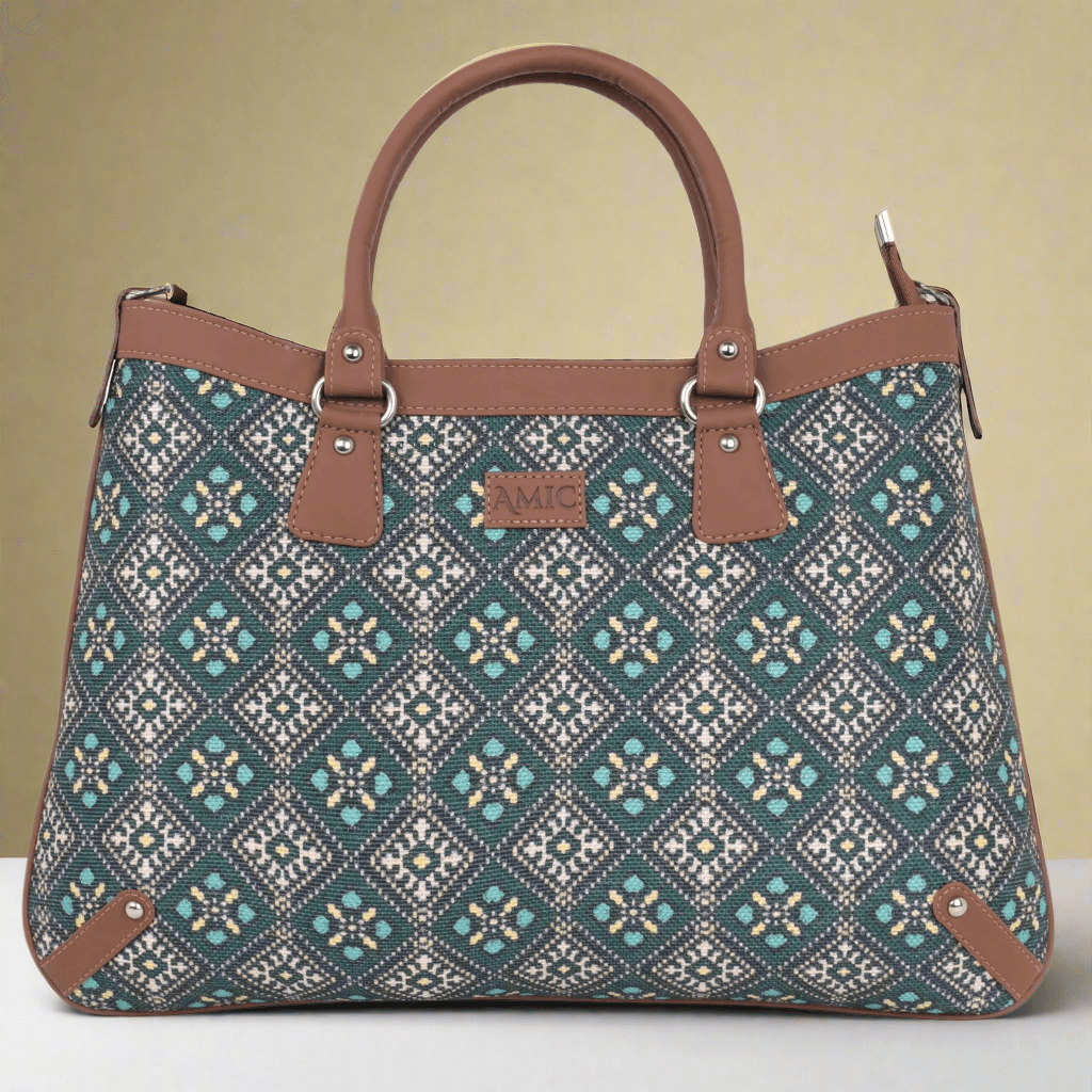 Handcrafted Handbag with Timeless Geometric Elegance – Amic - Amic