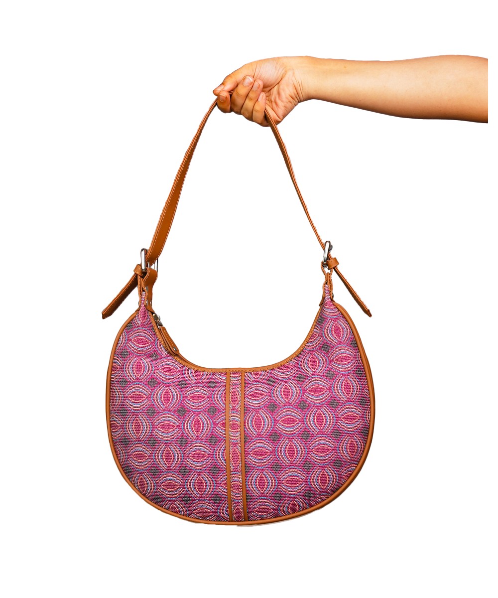 Pink Curve Hobo Bags