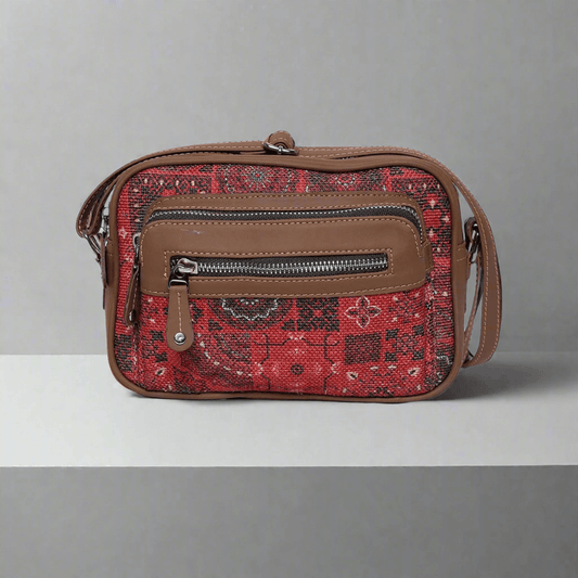 Amic Red Sling Wallet – Bold Design with Convenient Storage - Amic