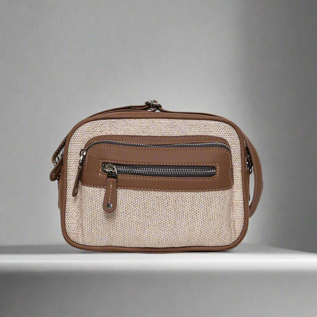 Amic Beige Sling Wallet – Minimalist Design for Everyday Style