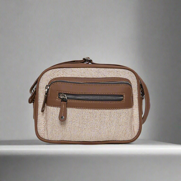 Amic Beige Sling Wallet – Minimalist Design for Everyday Style
