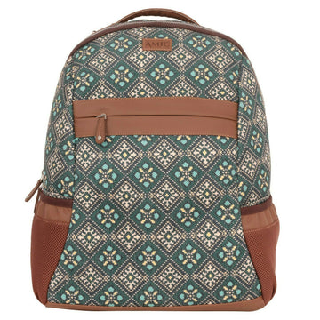 Teal Diamond Pattern Backpack – Amic